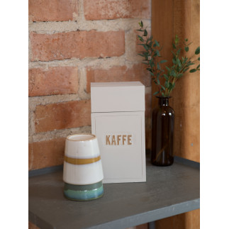 Kaffeburk Sandfärgad Trä 18 cm