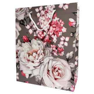 Presentpåse Blomma 3-pack 23x18x10 cm