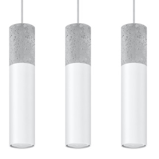 Pendel lampa BORGIO 3L vit