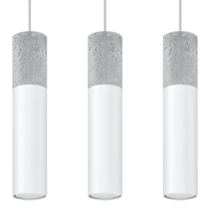 Pendel lampa BORGIO 3L vit