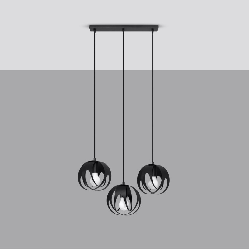 Pendel lampa TULOS 3L svart