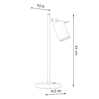 Bordslampa RING vit