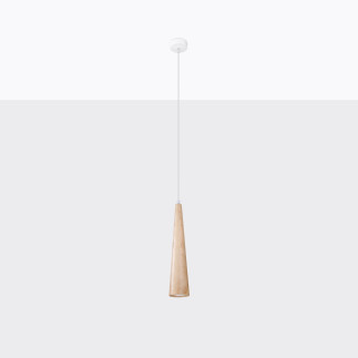 Pendel lampa SULA 1 naturträ