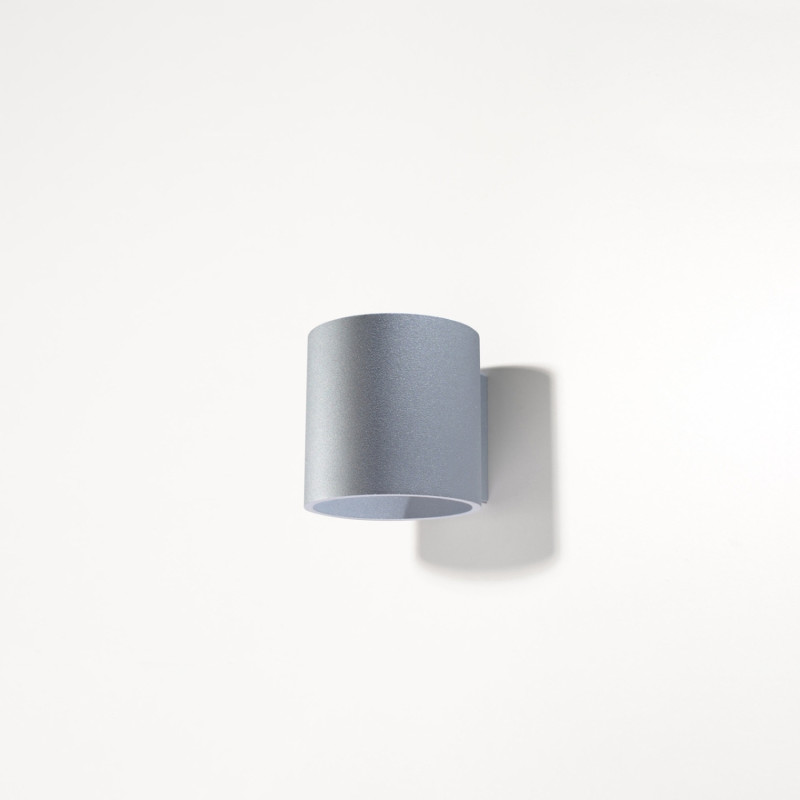 Vägglampa ORBIS 1 grå