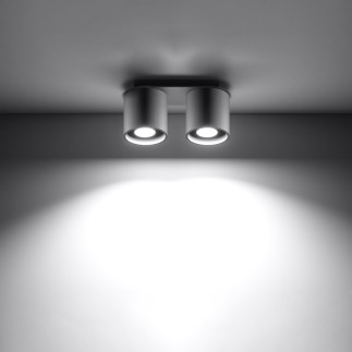 Taklampa ORBIS 2 grå