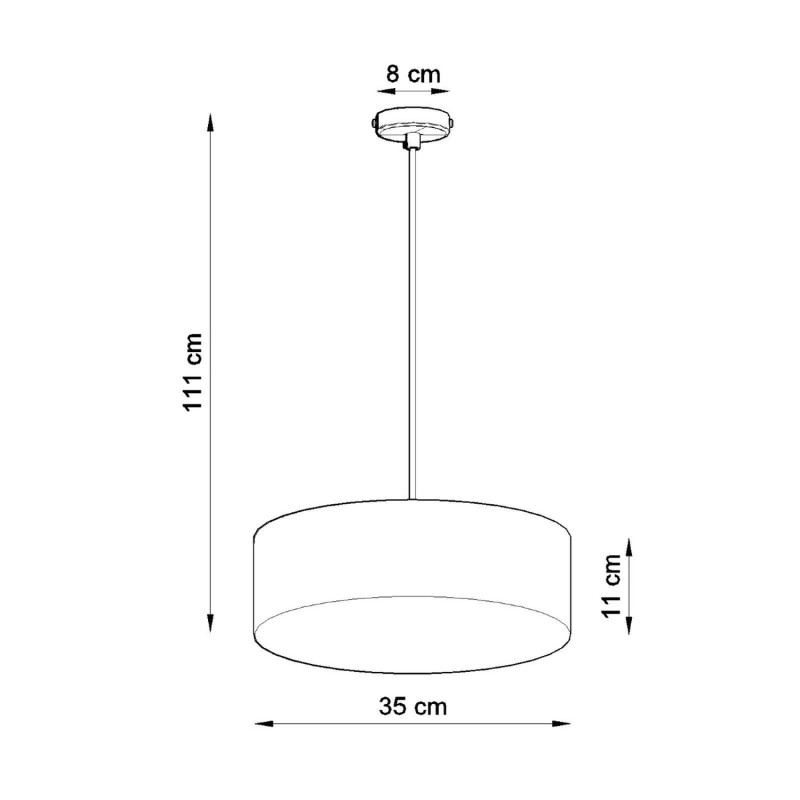 Pendel lampa ARENA 35 svart