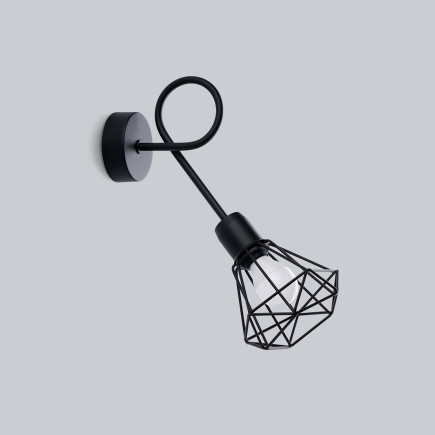Vägglampa ARTEMIS 1S svart