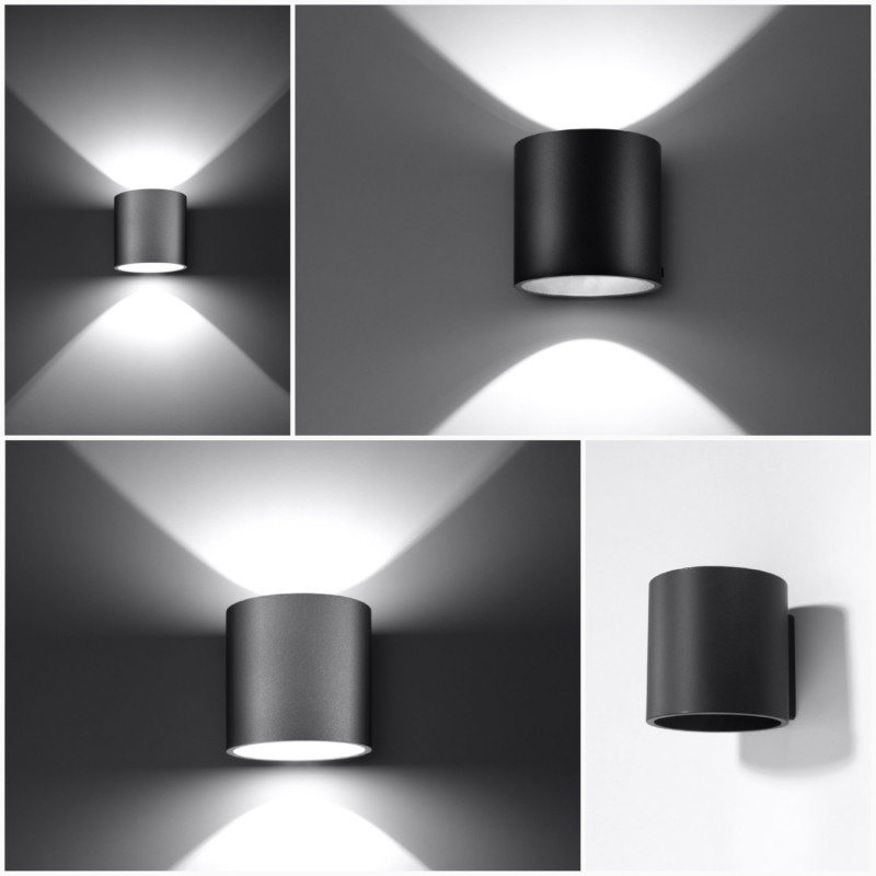 Vägglampa ORBIS 1 svart