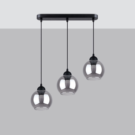 Pendel lampa ALINO 3 svart