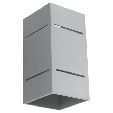Vägglampa BLOCCO grå