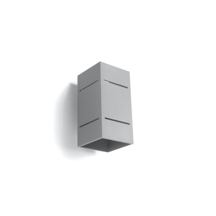 Vägglampa BLOCCO grå