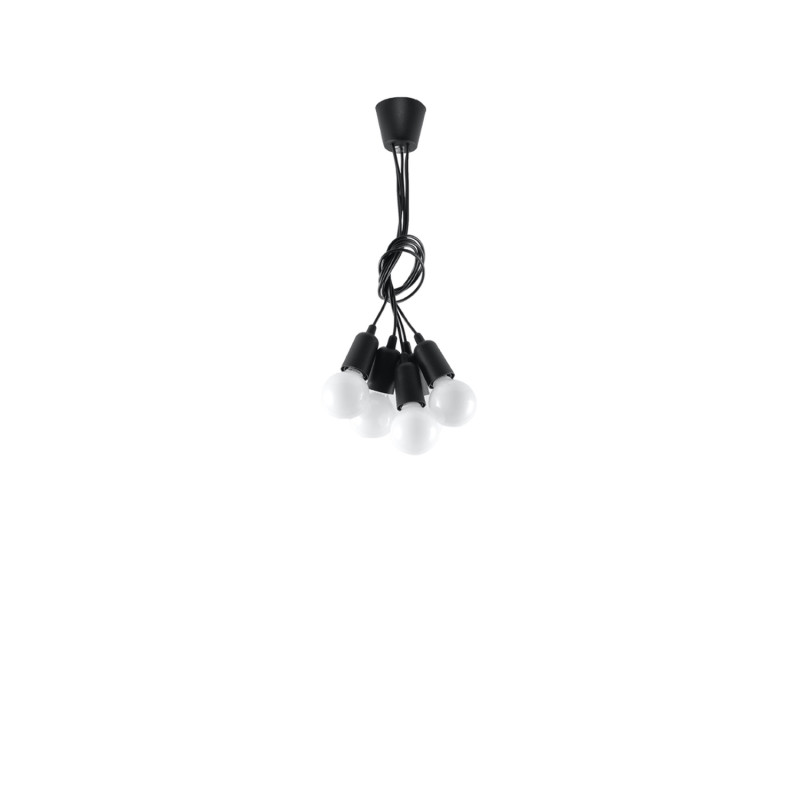 Pendel lampa DIEGO 5 svart