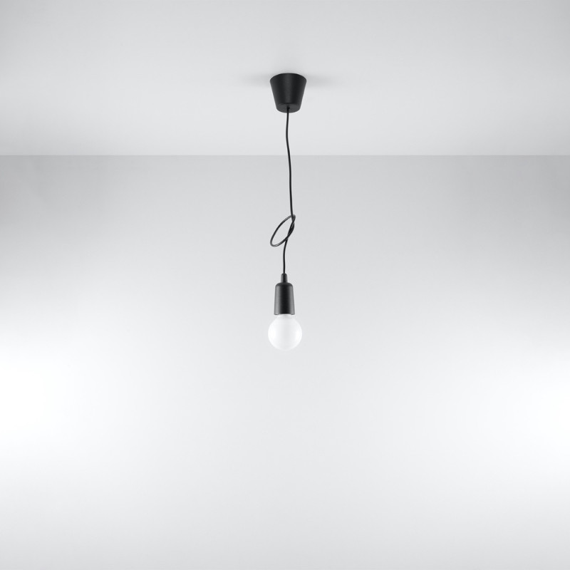 Pendel lampa DIEGO 1 svart Pendel lampa DIEGO 1 svart
