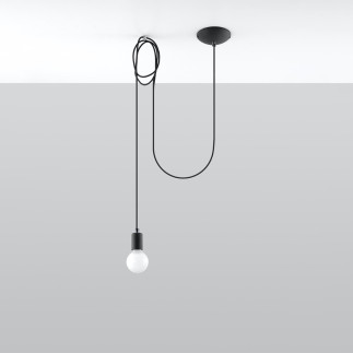 Pendel lampa EDISON 1 svart