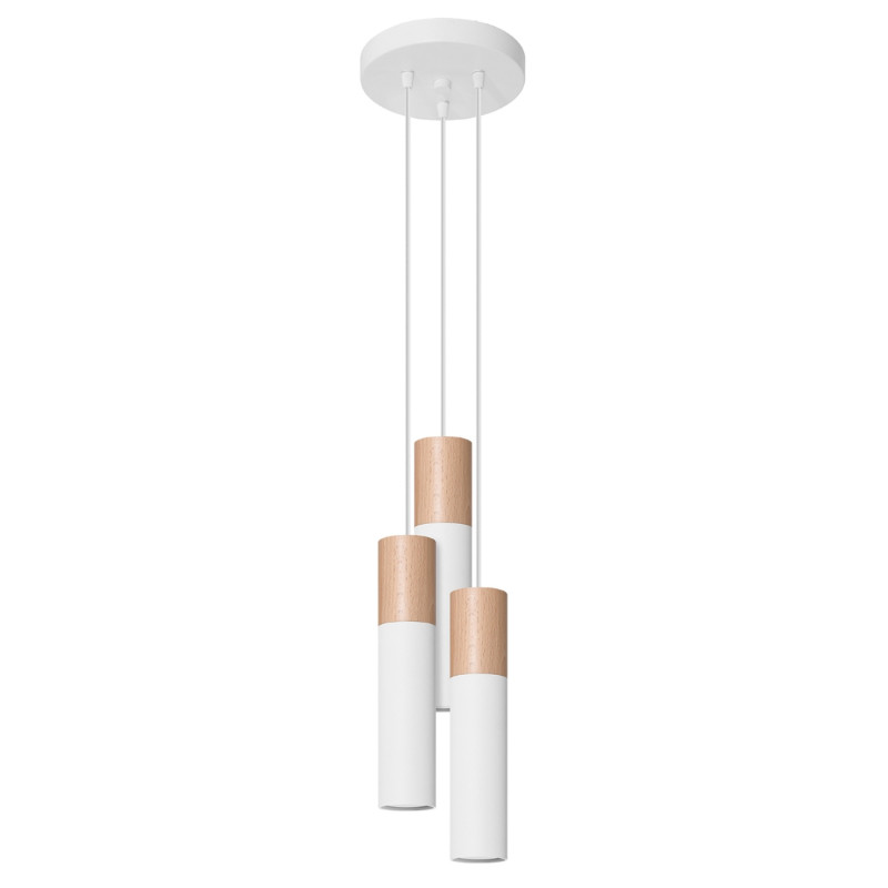 Pendel lampa PABLO 3P vit