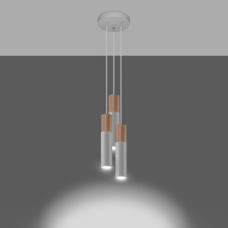 Pendel lampa PABLO 3P vit