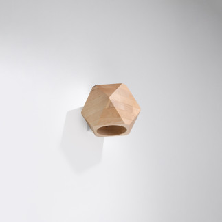 Vägglampa brownY naturträ