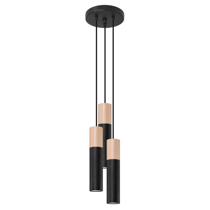 Pendel lampa PABLO 3P svart