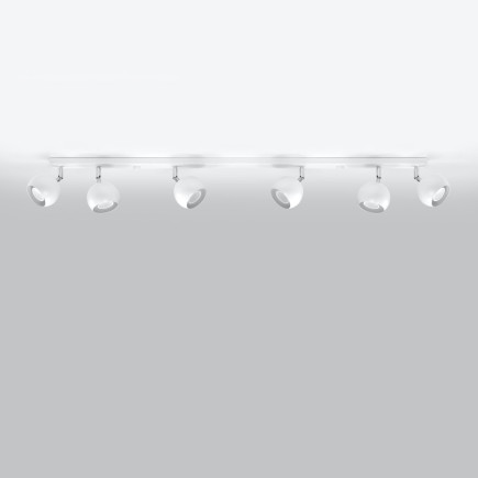 Taklampa OCULARE 6L vit