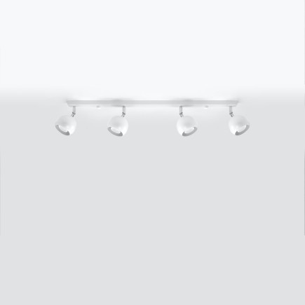 Taklampa OCULARE 4L vit