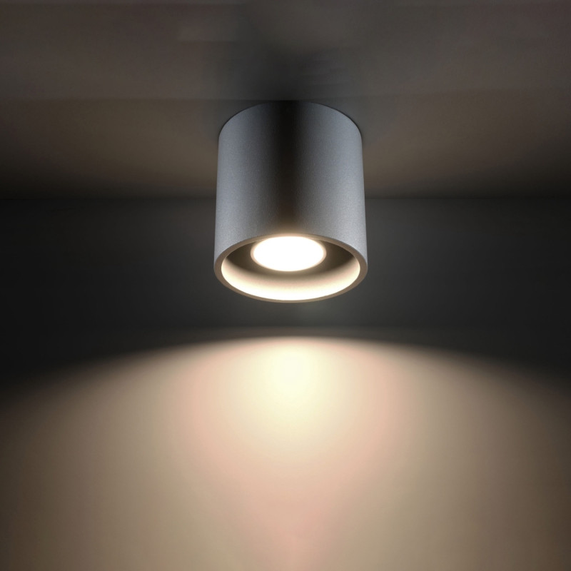 Taklampa ORBIS 1 grå