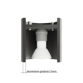 Taklampa ORBIS 1 grå