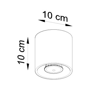 Taklampa ORBIS 1 vit