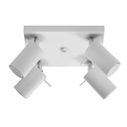 Taklampa RING 4 vit