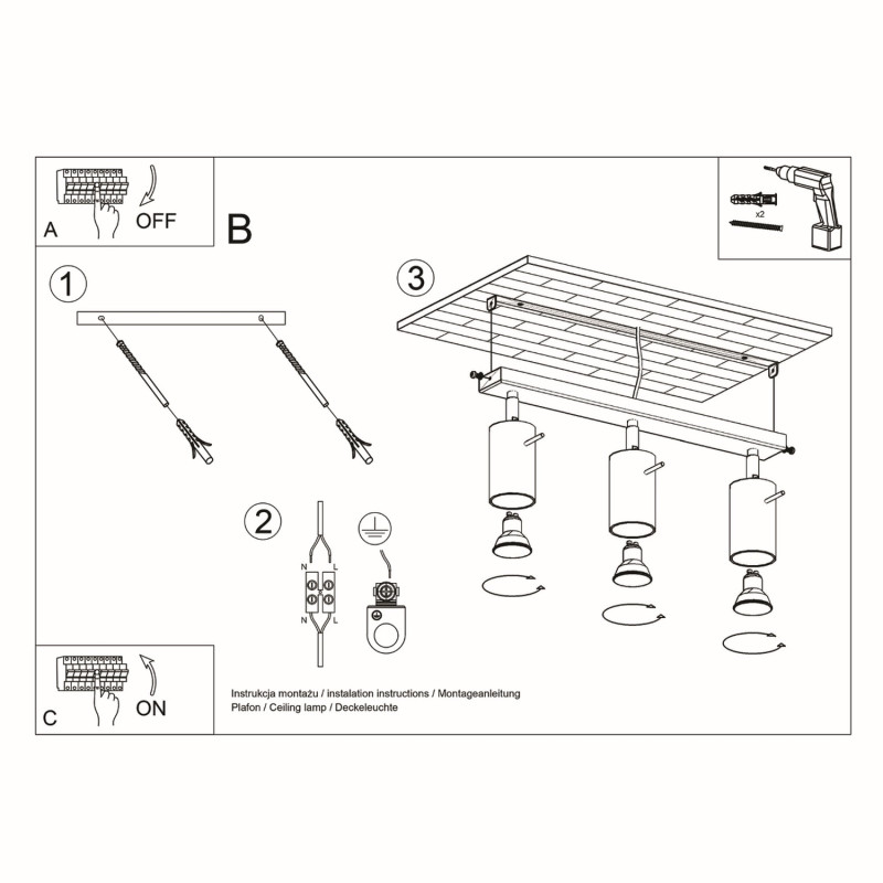 Taklampa RING 3 vit Taklampa RING 3 vit