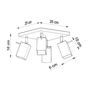 Taklampa MERIDA 4 vit Taklampa MERIDA 4 vit