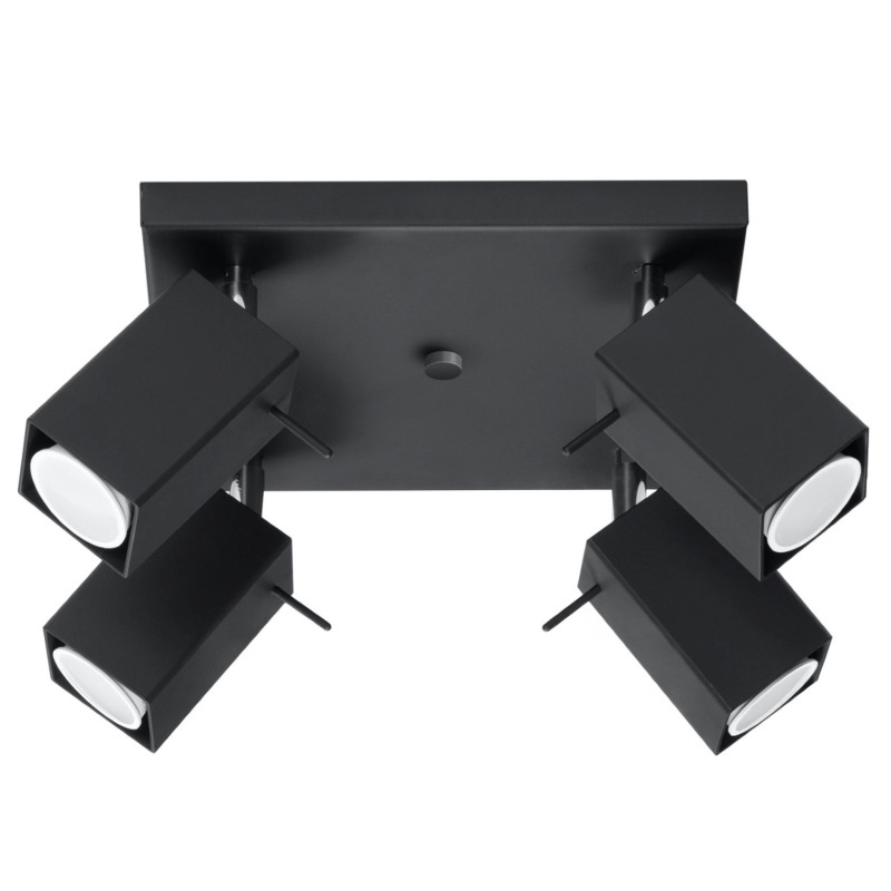 Taklampa MERIDA 4 svart