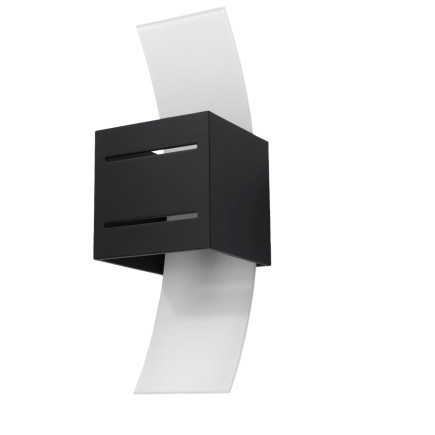 Vägglampa LORETO svart