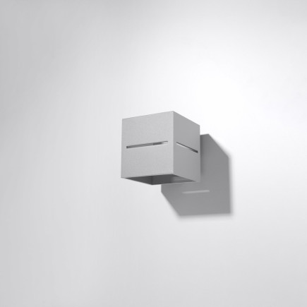 Vägglampa LOBO grå