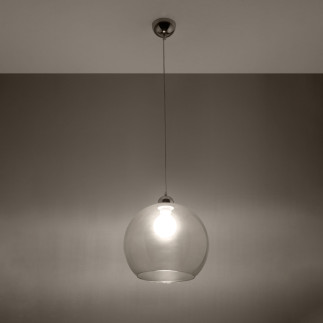 Pendel lampa BALL transparent