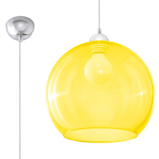 Pendel lampa BALL gul