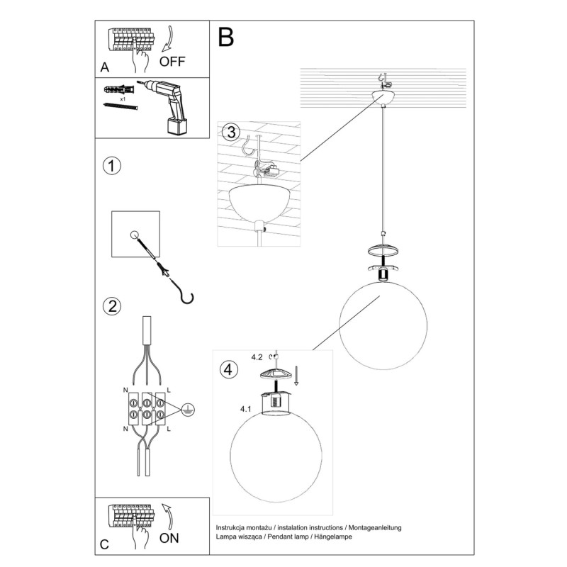 Hängande lampa UGO 20
