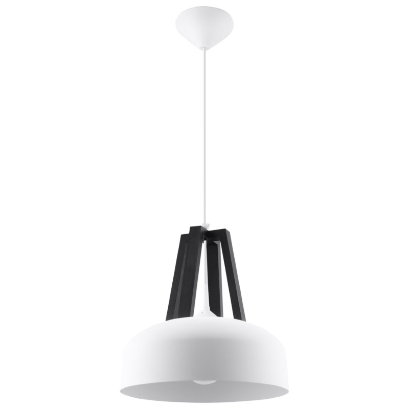 Pendel lampa CASCO vit/svart Pendel lampa CASCO vit/svart