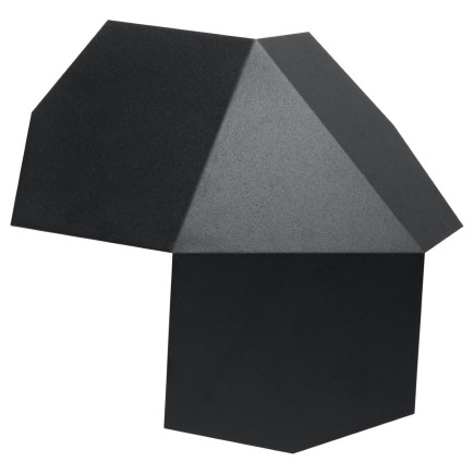 Vägglampa TRE svart