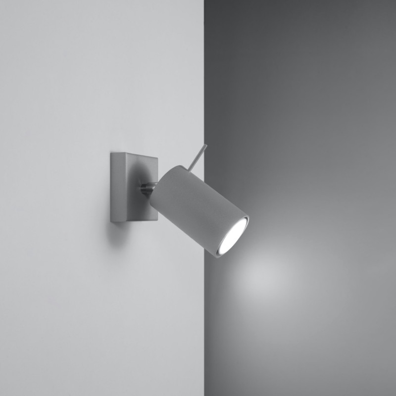 Vägglampa RING 1 grå