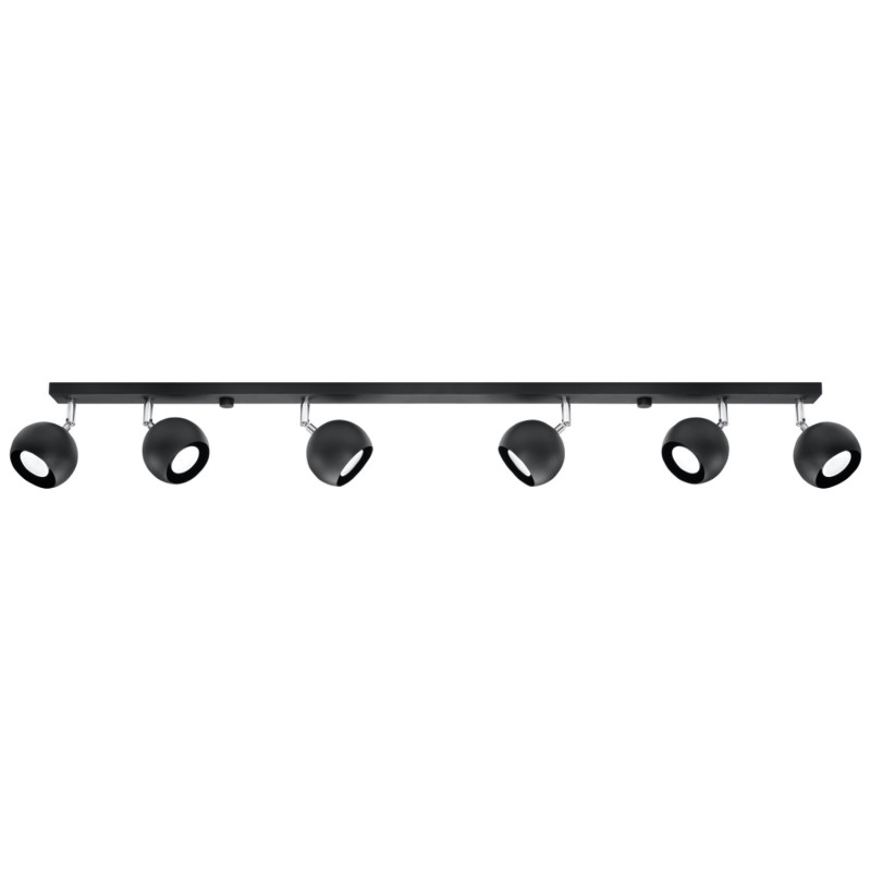 Taklampa OCULARE 6L svart