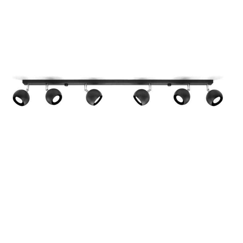 Taklampa OCULARE 6L svart