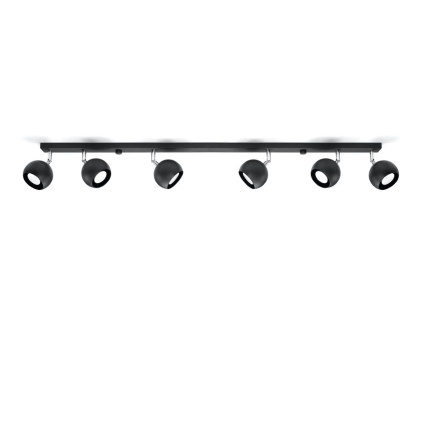 Taklampa OCULARE 6L svart