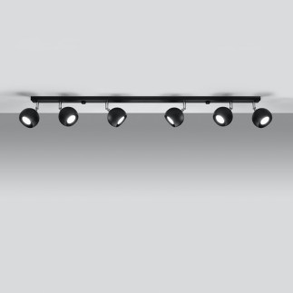 Taklampa OCULARE 6L svart