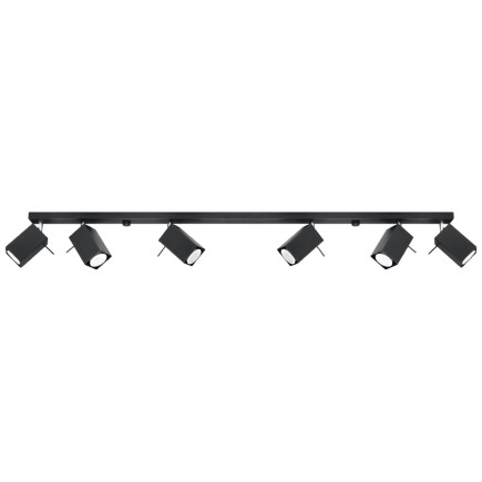 Taklampa MERIDA 6L svart