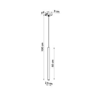 Pendel lampa PASTELO 1 vit