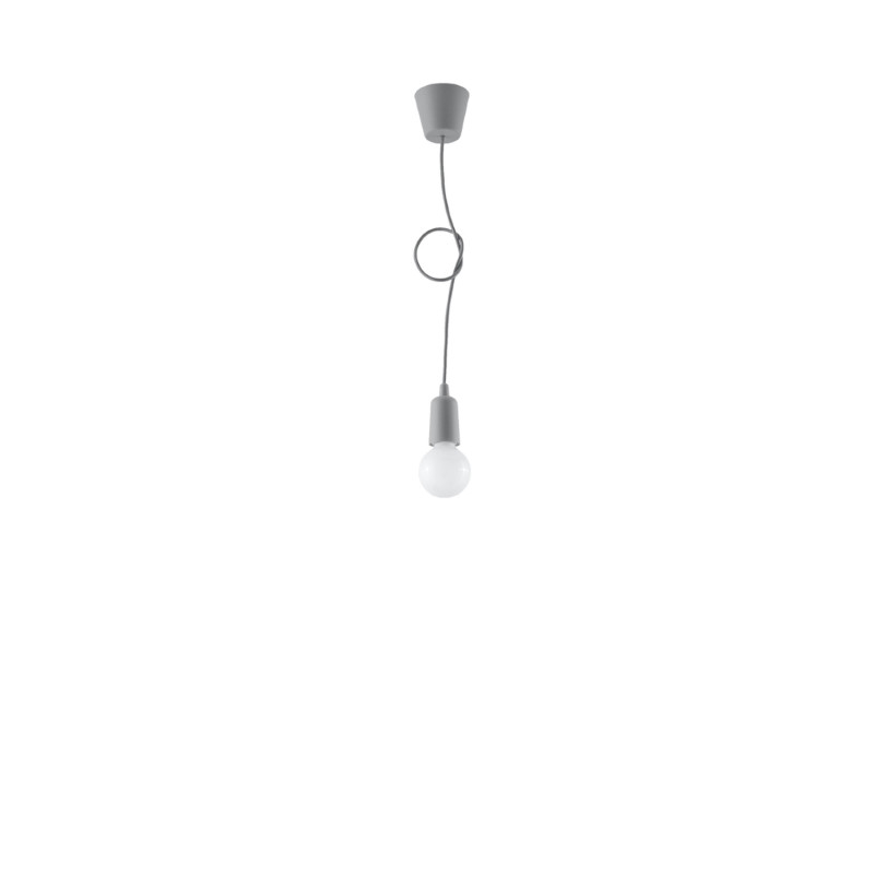 Pendel lampa DIEGO 1 grå