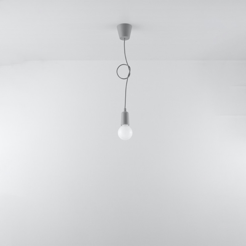 Pendel lampa DIEGO 1 grå