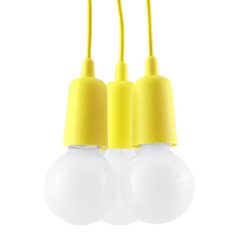 Pendel lampa DIEGO 3 gul