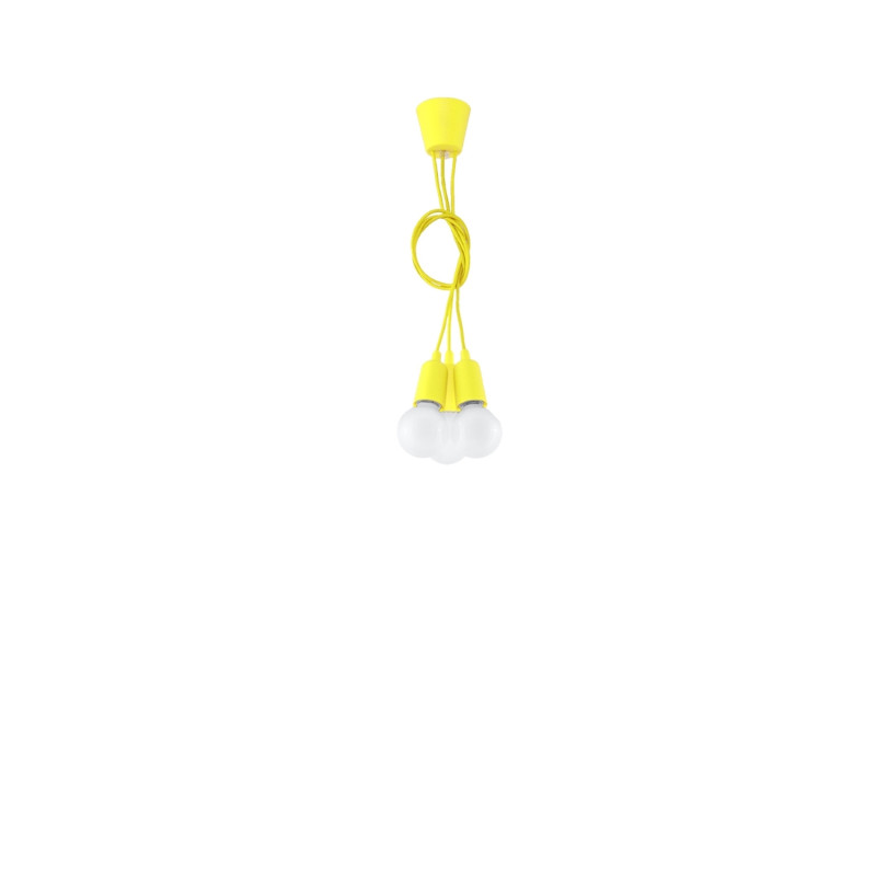 Pendel lampa DIEGO 3 gul