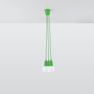 Pendel lampa DIEGO 3 grön